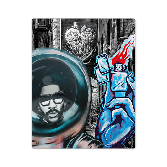 Niles In Space" Acrylic Panel Art Print:, Wall ART , Black Culture Art, Art Print, Custom Art Print for Your home