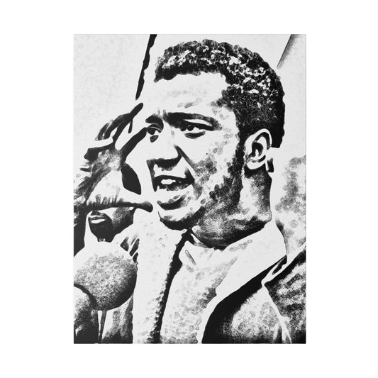 Black History Fred Hampton Gallery Wrap, Sketched Canvas Wall art  , Panther Party Art Pencil Sketched Canvas Wall Art for Home, office or gift