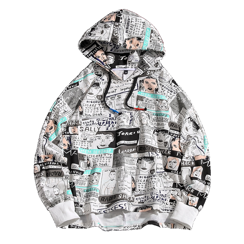Oversized Spring Graphic Hoodie: Unisex Comfortable and Stylish Pullover - The Nile 