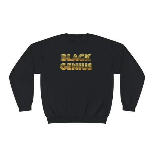Black Genius Custom Crewneck Sweatshirt