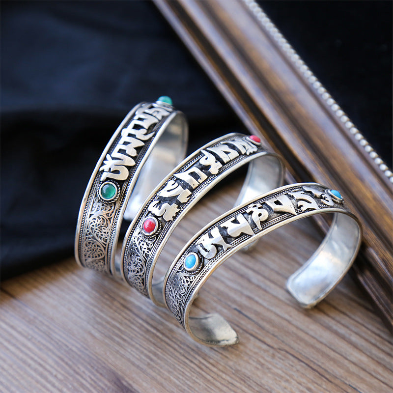 Tibetan White Copper Bracelet