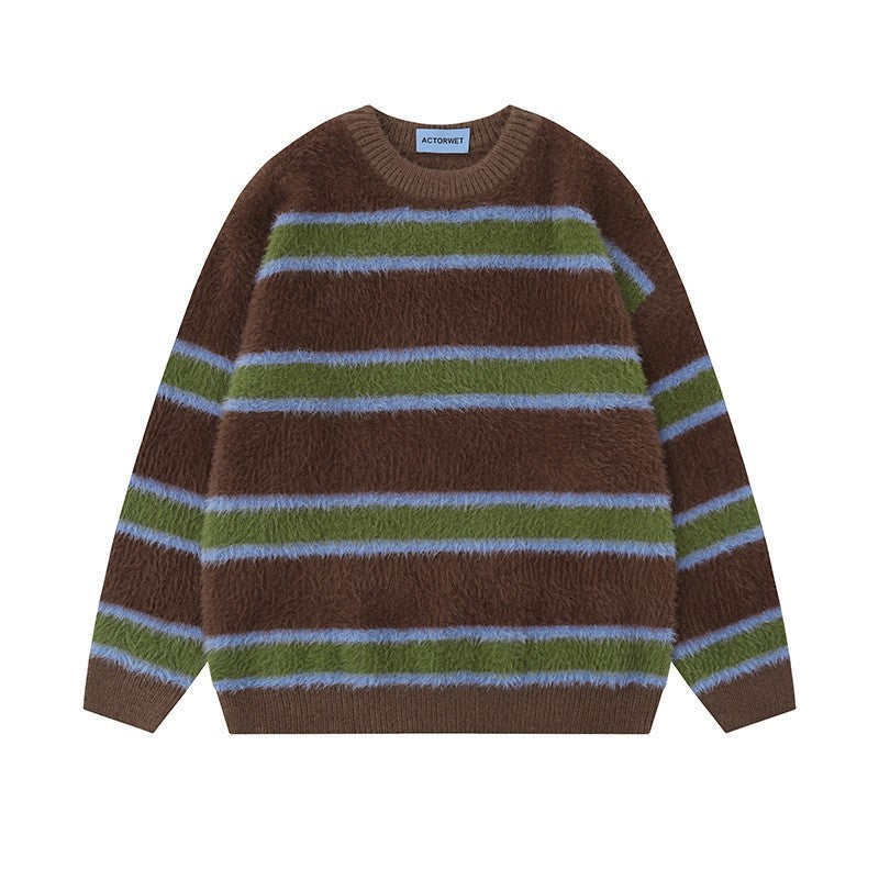 Vintage Stripe Knitted Mens/Womens Sweaters