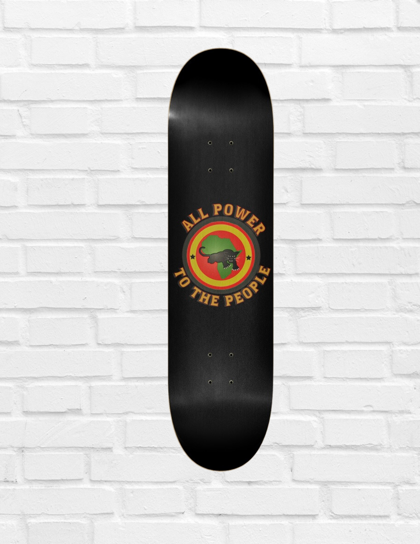 Black History Power to the People  Skateboard