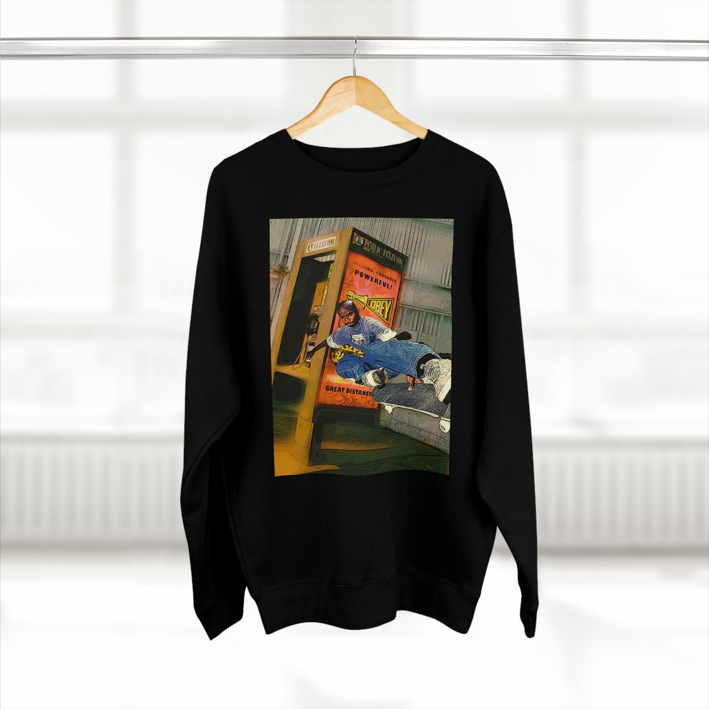 Skate Black Unisex Crewneck Sweatshirt | Streetwear Sweatshirt - The Nile 
